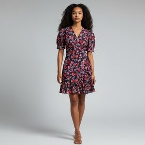 Draper James Loretta Shirt Dress Fall Blooms Field Poppy 6